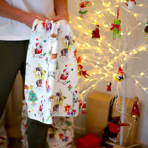 Homeware: Feliz Navidog Tea Towel