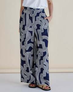 Pant Sale: Zander Pant - Navy Geo