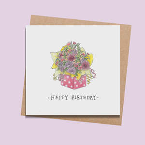 Birthday Flower Box Card