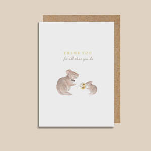 Emko Cards: Thank You for All That You do Mice Card