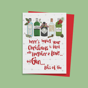 Emko Cards: Lots of Gin Christmas Card
