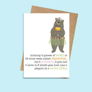Glasses Of Water Card