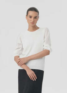 Shirts Blouses: Joanne Top - Cream