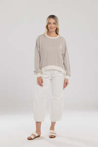 Crews Sweatshirts: Kylie Sweat Stripe