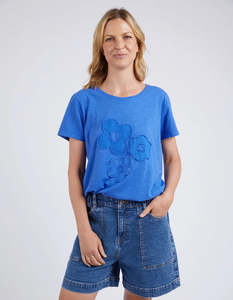 Tees Long Sleeve Tees: Tapestry Tee  / Royal Blue
