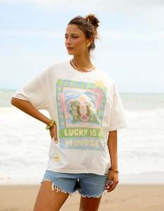 Lucky Star Tee / White