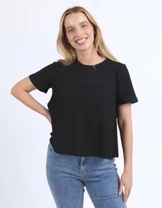 Tees Long Sleeve Tees: Melrose Top / Black