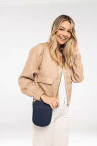 Zip Line Bomber - Taupe