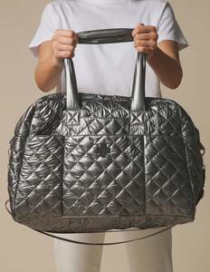 Overnight Bag Quilted - Gunmetal