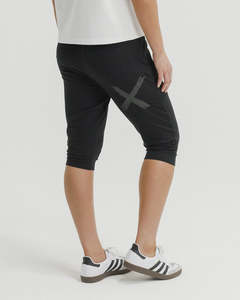 3/4 Apartment Pants- Black with Matte Black X