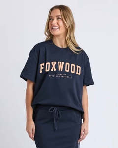 Interval Tee - Navy Neon Peach