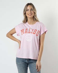 Stella Gemma Sale: Cuff Sleeve T-Shirt MALIBU - Candy