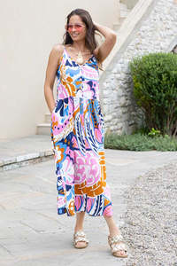 Stevie Midi Dress - Print