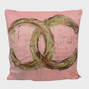 Art Cushion Velvet Coco - Gold