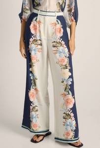 Fate Becker: Solara Placement Print Pant / Navy Print