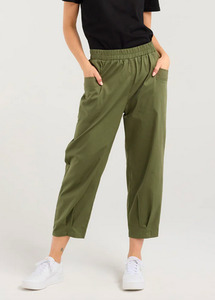 Ashley Barrel Leg Pant - Treetop Green