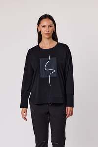 Bella Casual Top - Black