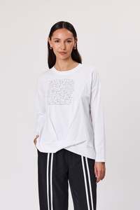 Duo 1: Prism Long Sleeve Tee - White