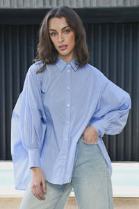 Living the Dream Shirt - Blue Stripe