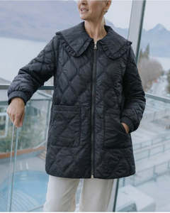 Tess Quilt Coat / Black