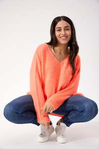 Lyon Relaxed Jumper - Orange