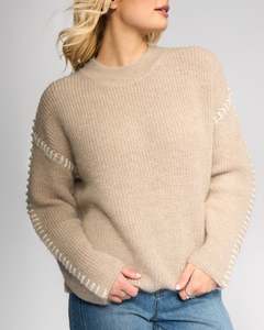 Knewe: Lennox Sweater - Oat/Winter White