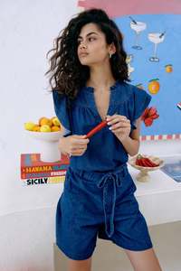 Pant Sale: Melenia Denim Short - Indigo