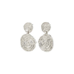 Pilgrim Jewellery: Air Earrings - Silver Plated