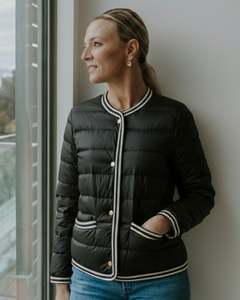 Moke: Fern 90/10 Down Jacket Black