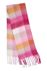 Niseko Check Scarf - Pink