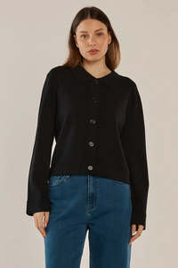Knitwear: Rosie Cardigan - Black