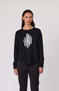 Hazel Merino Top / Black