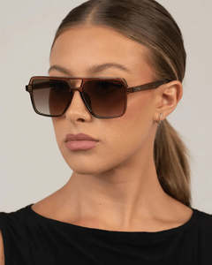 Otra Eyewear: Zoya Sunglasses / Orange Tort/ Pink