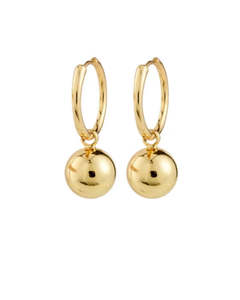 Pilgrim Jewellery: Air Hoop Earrings- Gold Plated