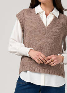 Wool: Tilly Vest - Walnut