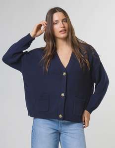 Wool: Bentley Cardigan - Midnight