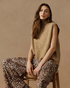 Zarda Knit Vest / Mocha