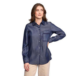 Banner Shirt / Deep Blue