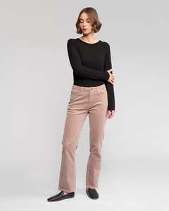 Arch Straight Leg Full Length Cord Pant / Twig
