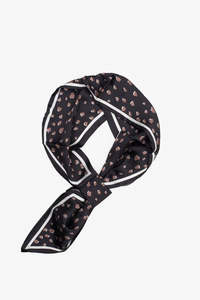 Scarves: Pull Through Neck Tie - Black Pebble
