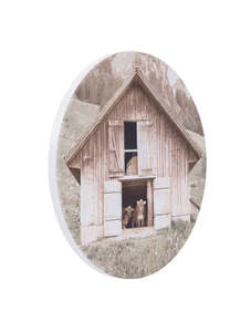 Homeware: Rustic Meadow Barn Ceramic Coaster
