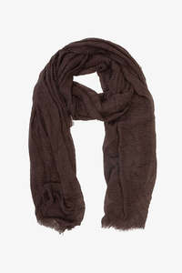 Block Colour Scarf / Cocoa