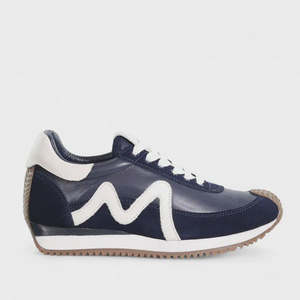 Shoe Sale: Marvel - Navy Suede Leather White