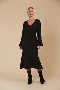 Sale Dresses: Hera Knit Dress - Onyx