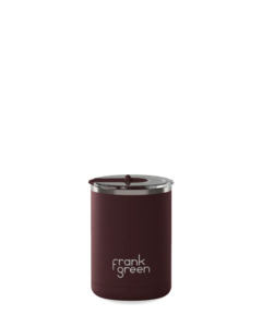 Ceramic Coffee Cup with hinged lid - Chocolate