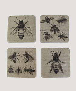 Gifts: Bee Coasters (4PC)