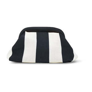 Under 50 Gifts: Dumpling Clutch - Black/Cream