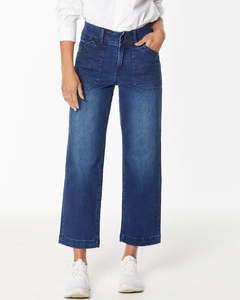 Penrith High Rise Loose Leg Denim Jean / Indigo