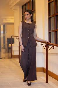 Seeking Lola: Continuity Pant / Cocoa Stripe