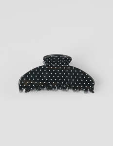 Hair Claw Mini Dot - Black